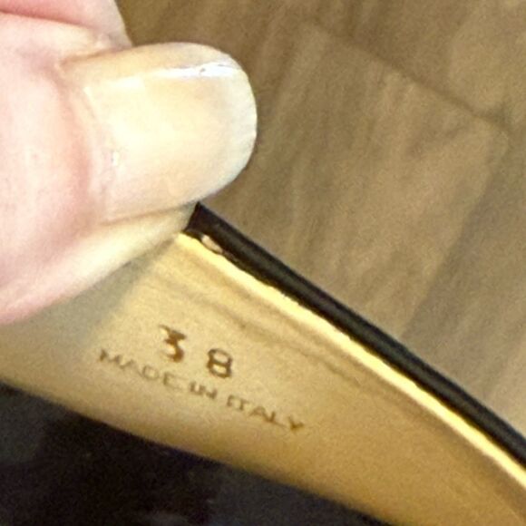 Prada Black Patent Leather Cork Wedge Platform Mule. Size 38 IT. - Picture 9 of 10